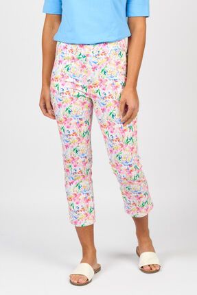 Print slim leg 7/8 lightweight pant-pants-and-leggings-Gaby's