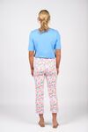 Print slim leg 7/8 lightweight pant