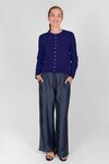Curved hem cardigan