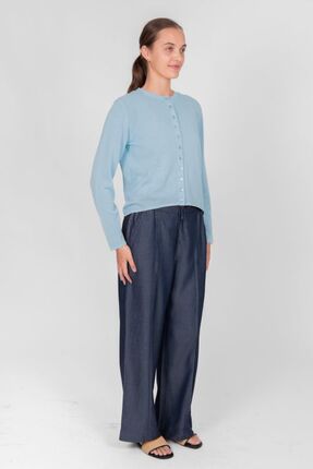 Curved hem cardigan-knitwear-Gaby's