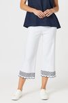 Scallop hem pant
