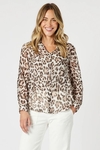 On safari shirt