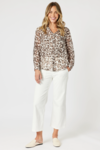 On safari shirt
