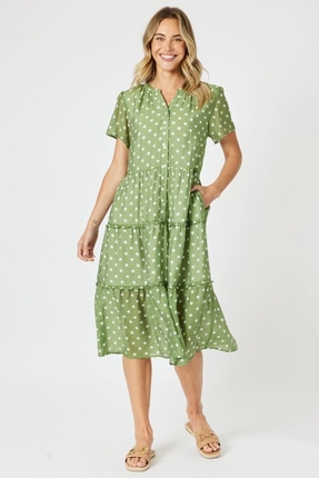 Basil spot dress-dresses-Gaby's