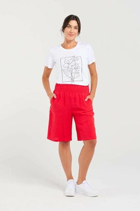 Darcy shirred waist shorts-shorts-Gaby's