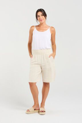 Darcy shirred waist shorts-shorts-Gaby's