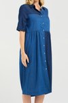 Elise patchwork denim dress