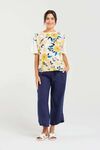 Delphine print front top