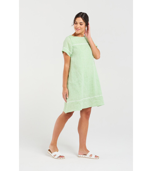 Martine ladder trim dress