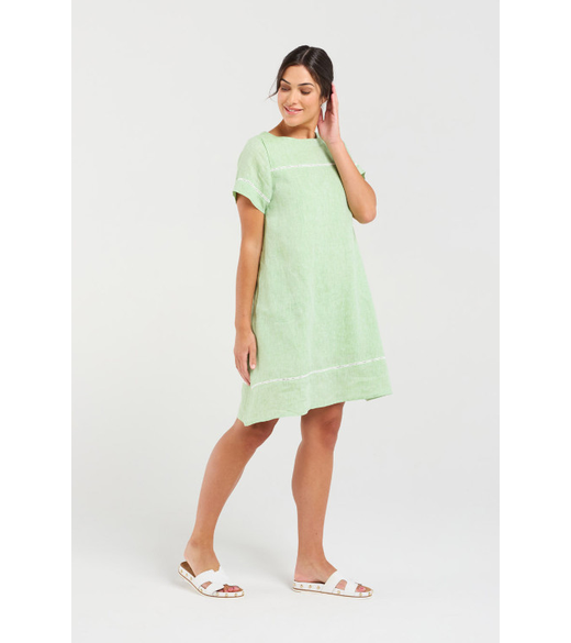 Martine ladder trim dress