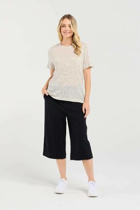 Suzette linen blend t-shirt-tops-Gaby's