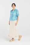 Darrell gathered waist shirt