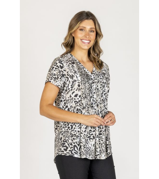 Pintuck shirt