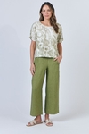 Wide leg linen pant
