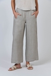 Wide leg linen pant