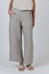 Wide leg linen pant