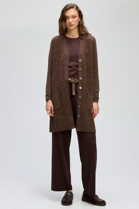 Fluffy detail cardi-knitwear-Gaby's