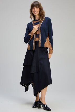 Dual stitch cardi-knitwear-Gaby's