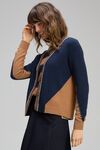 Dual stitch cardi