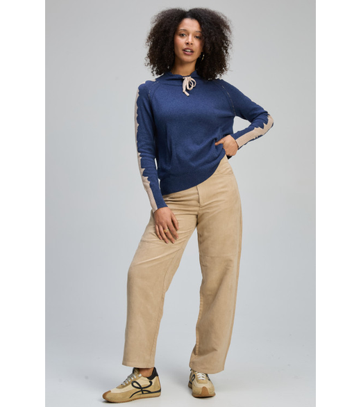 Graphic neck cord jumper