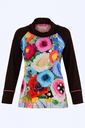 Cowl neck top-tops-Gaby's