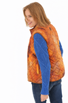 Quilted zip vest