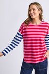 Rouge stripe l/slv tee