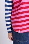 Rouge stripe l/slv tee