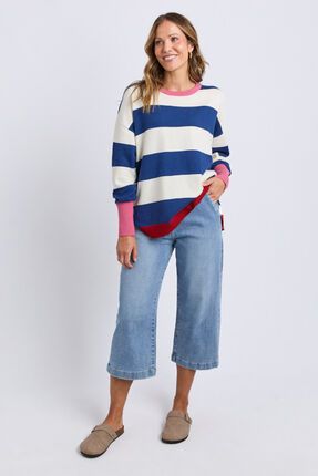 Elvie block stripe knit-knitwear-Gaby's