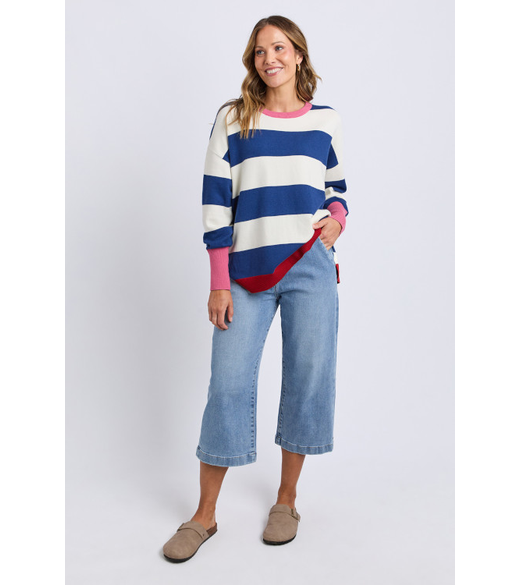 Elvie block stripe knit