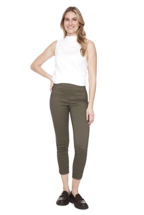 Textured petal slit ankle pant-pants-and-leggings-Gaby's