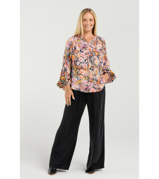 Phoebe gathered sleeve top