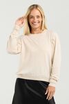 Astor pleat sleeve knit