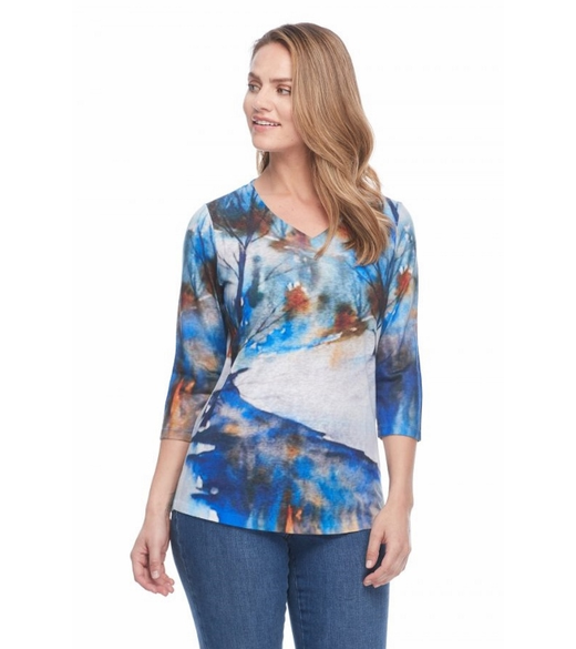 Winter brook V neck top