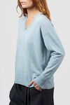 V neck jumper links trim
