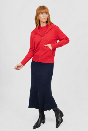 Hayley zip hoodie-knitwear-Gaby's