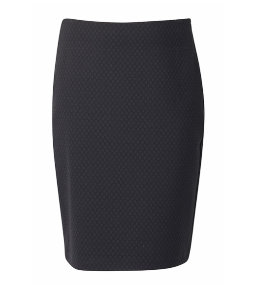 Print ponti mid length skirt