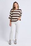 Mazie block stripe sweat