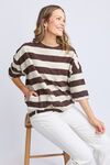Mazie block stripe sweat