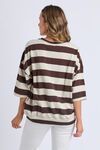 Mazie block stripe sweat