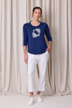 Marquee rib splice tee-tops-Gaby's