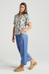 Isidora button V neck top