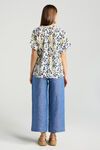 Isidora button V neck top