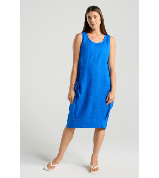 Lillian bubble hem s/less dress