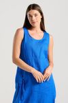 Lillian bubble hem s/less dress