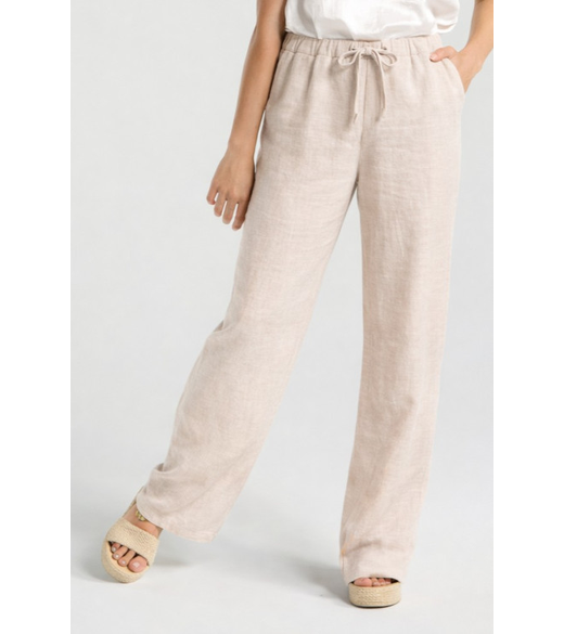 Leila cross dye linen pant