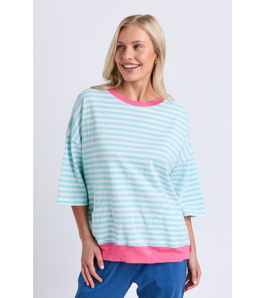 Mazie stripe ringer sweat