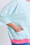 Mazie stripe ringer sweat