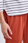 Eliza stripe boatneck tee