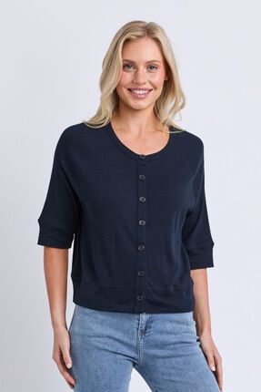 Yvette short sleeve cardi-tops-Gaby's